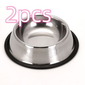 Classic Stainless Steel Bowls (Option: 22cm 2pcs)